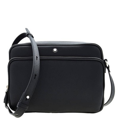 Montblanc Black Sartorial Leather Messenger Bag 198127
