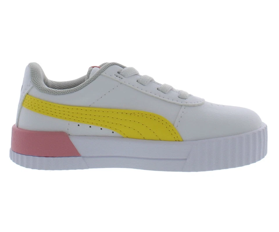Zapatos Puma Peanuts Carina Ac Bebé Niñas Talla 4, Color: Cacahuetes: Blanco/Maíz Foto 3 de 4