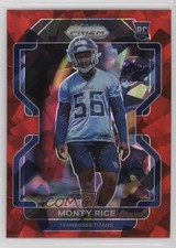 2021 Panini Prizm Rookie Red Ice Prizm Monty Rice #420 1lm5
