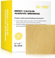 Dr. Med Manuka Honey Calcium Alginate Pads 2" x - 10 Pcs/Box