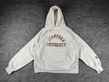 Vintage Stanford University Cardinals Hoodie Mens 2XL Gray MV Sport ProWeave USA