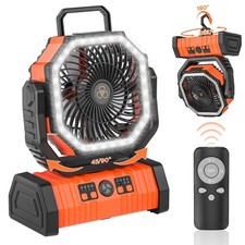 Ventilador portátil alimentado por batería 20000 mAh, ventilador ajustable velocidad viento 4 velocidades