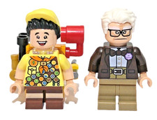 Lego Disney Up Minifigures Carl Fredricksen & Russell W/ Backpack Dis090 Dis091