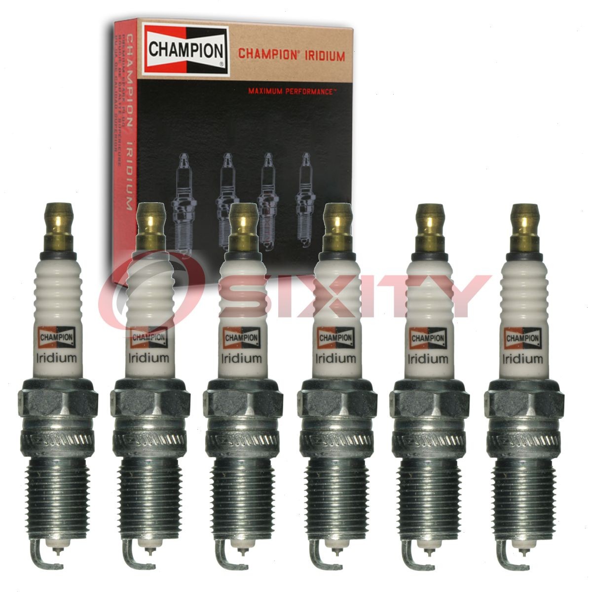 6 pc Champion Iridium Spark Plugs for 2001-2005 Pontiac Aztek 3.4L V6 ai