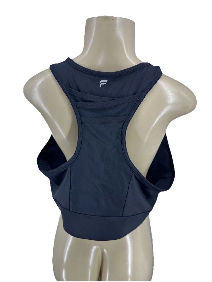 Sutiã esportivo Fabletics PLUS SIZE 2X feminino preto Trinity alto impacto SEM ENCHIMENTO 1-2 - Imagem 3 de 4