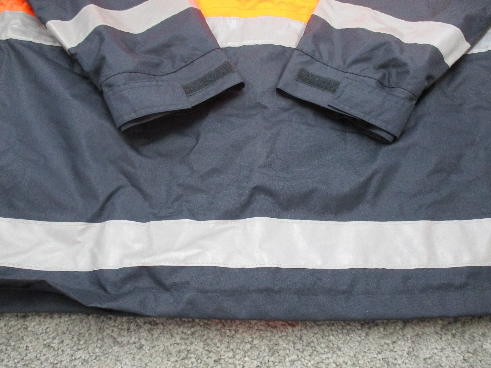 Bisley Tradie Jacket Large Long Sleeve Orange Blue Wet Weather Wear Zip Up - product detail image 15