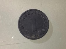 Nazi Germany Third Reich 1 Pfennig 1943 A Circulated