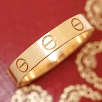 Cartier Mini Love Ring size US5.75 EU51 18k Rose Gold 750 Auth w/Box #0757