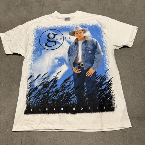 Deadstock 1996 Garth Brooks Fresh Horses Tour Shirt XL USA Single Stitch