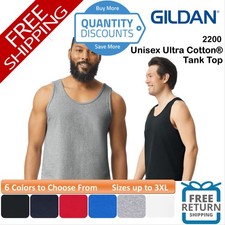 Gildan Men's Ultra Cotton Sleeveless Classic Fit Tank Top Up To 3XL 2200