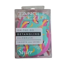 Tangle Teezer On The Go Parrot and Banana Hairbrush NIB 