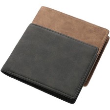 Leather Wallet for Men Large Capacity Bifold Wallet Business Minimalist Purses