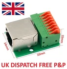 RJ45 Ethernet Breakout Adaptor Female 8-Pin Quick Connect CCTV (C4) : UK Seller