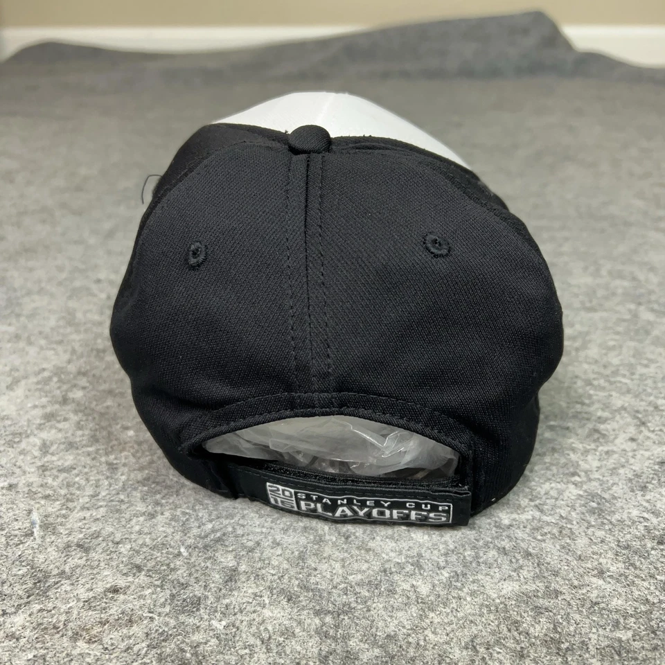 Minnesota Wild Hat Cap Strap Back White Black NHL Hockey Playoffs Reebok 2015 - Image 3 of 4