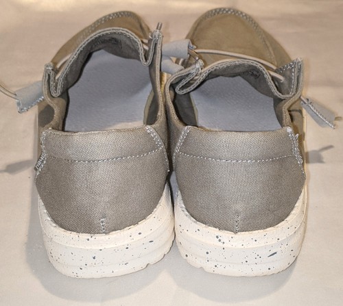 Mocassini Hey Dude Wendy grigi slip on casual scarpe leggere donna taglia 7 - Foto 6 di 8