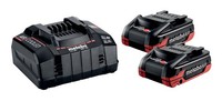 Metabo Basis-Set Akkuset 2X Lihdx 18 V - 4 Ah Inkl. LadegeräT Asc 145