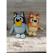 Bluey and Bingo Moose Toys Plush Stuffed Animal Set 8 Inch Blue Orange Heelers