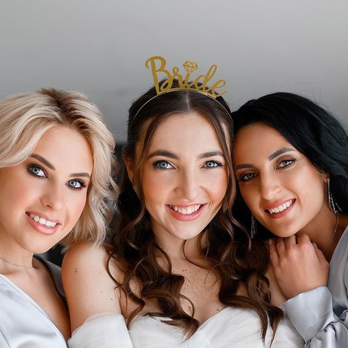Bride to Be Headband For Hens Night Party Bridal Shower Bachelorette Tiara Crown - 第 2/2 張圖片