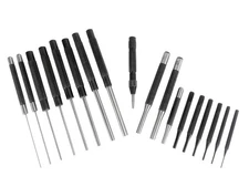 466125 18 Piece Roll Pin Punch Set with 8 Inch Long and 4 Inch Short Pins,