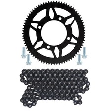 219H Chain 112L 76mm 76T Rear Sprocket 219 Pitch For ATV Quad Go kart Trike