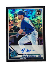 2019 Donruss Optic Rated Rookie Ryan O'Hearn Black Prizm Auto #/50 PadresRoyals