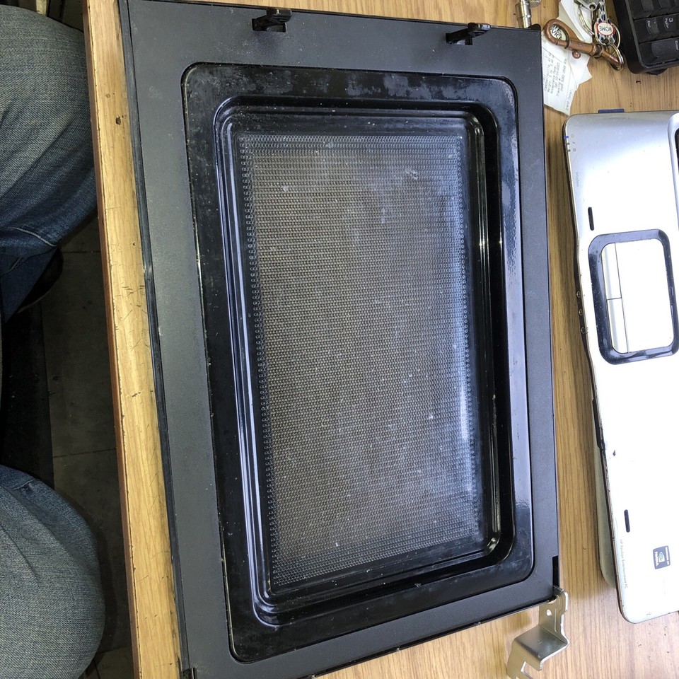 Hamilton Beach Microwave Door Assembly w/Hinges EM031M2ZCX3 eBay