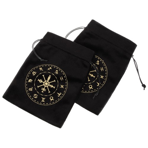 2 Pcs Card Storage Bag Velvet Drawstring Pouch Bags with Drawstrings - 第 11/12 張圖片