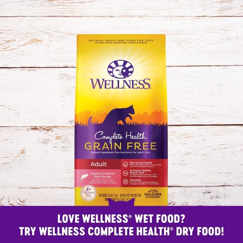 Wellness Complete Health Gravies Grain Free Canned Cat Food, Salmon Entree, 5... - Picture 8 of 8