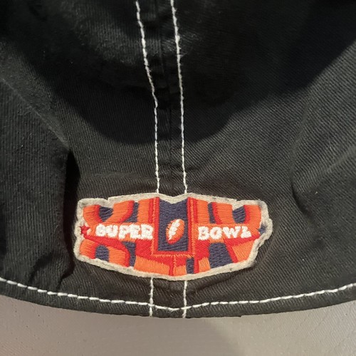 2010 Reebok NFL Super Bowl XLIV 44 Saints Colts Embroidered Hat Cap Black OSFM - Picture 9 of 15
