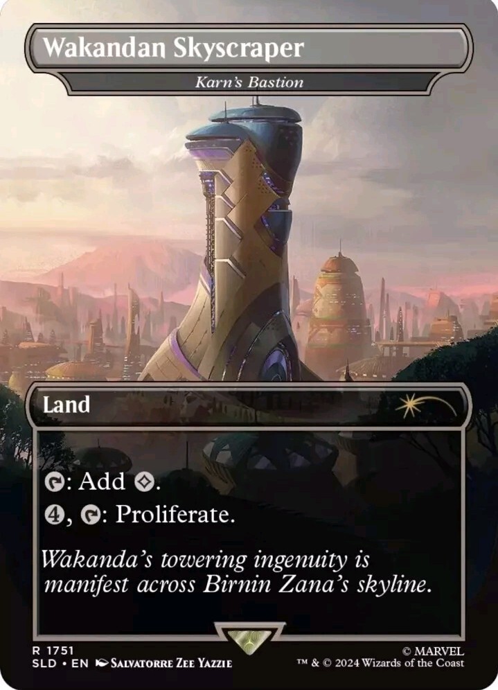MTG Secret Lair Marvel Black Panther Foil Edition Set Magic