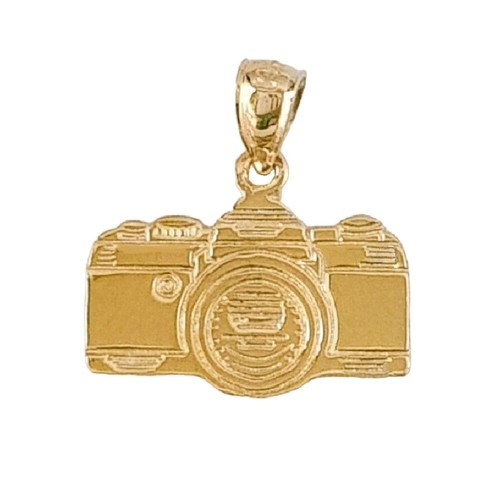 14k Gelbgold Kamera Anhänger / Charm, Made in USA