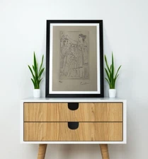 Pablo Picasso, Original Hand-signed Lithograph with COA & Appraisal of $3,500