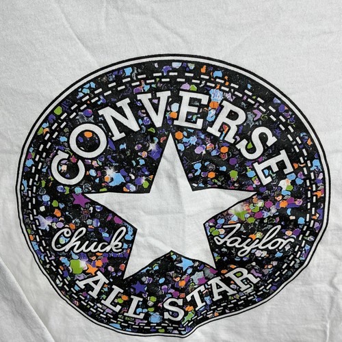 Converse Girls High Low Dolman Sleeve Tee Chuck Taylor NEW - Picture 3 of 6