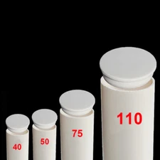 White PVC Pipe Plug Suitable For Toilet Pipe Caps Sealing 40 50 75 110 160 200mm