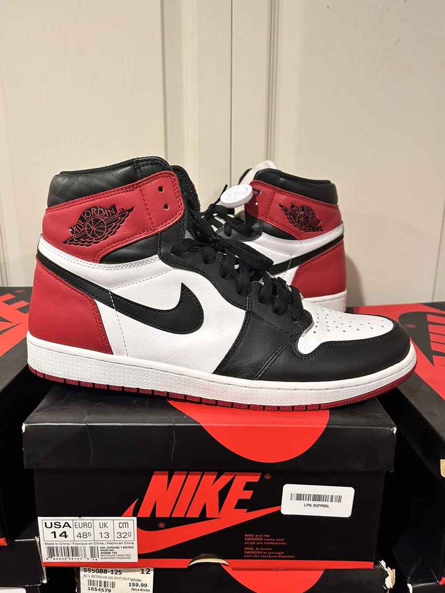 Size 14 - Nike Air Jordan 1 Retro High OG 555088 184 'Black Size 14 - Nike Air Jordan 1 Retro High OG 555088 184 'Black