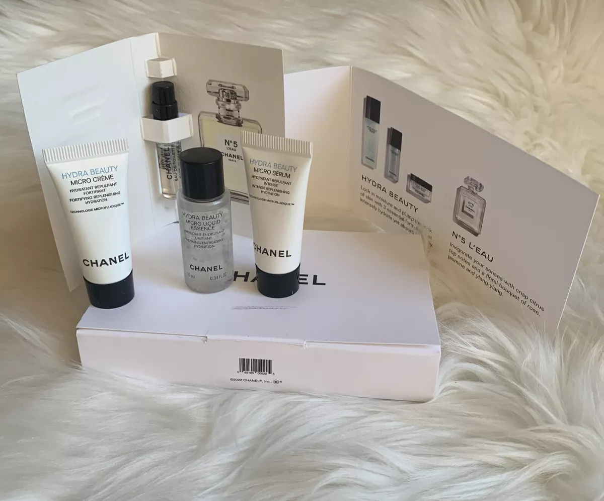 CHANEL Gift Set*Chanel N5 L'Eau*Hydra Beauty Micro Creme,Serum