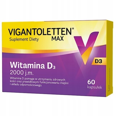 Vigantoletten MAX 2000jm Vitamin D3 60/120/180 Kapseln Starke Knochen Zähne