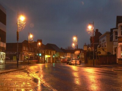 Photo 6x4 Gosport: Stoke Road in the pouring rain Gosport/SU5900 Stoke R c2007