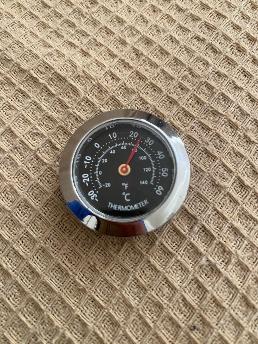 Vintage Car Auto Dash Thermometer Chrome Accessories Interior | eBay