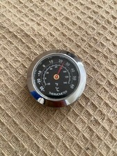 Vintage Car Auto Dash Thermometer Chrome Accessories Interior