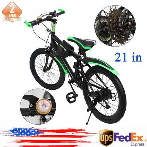 20 Inch Child City Bike 7 Speeds Kids Mountain Bike Double Disc Brake Bicycle  - Picture 1 of 17