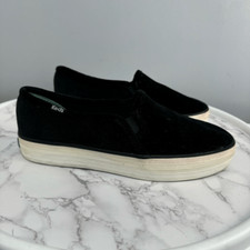 Keds Ortholite Women s Velvet Sneakers sz 8 Slip On Bag G-92