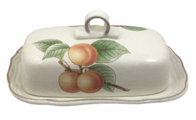 Mikasa EC470 BON APETIT 1/4 LB Covered Butter Dish Fruits Japan