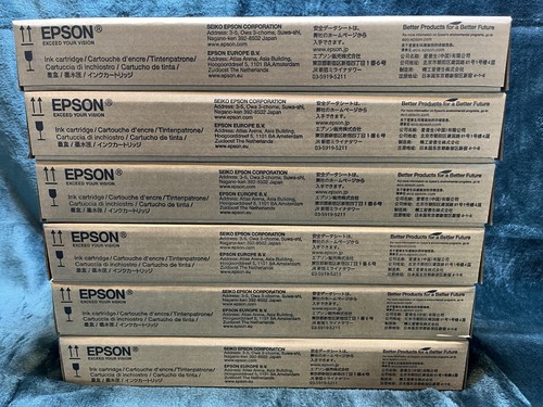 August 2026 Lot of 6 Genuine Epson Ink T55K1 T55K2 T55K3 T55K4 T55K5 T55K6 - Picture 5 of 6