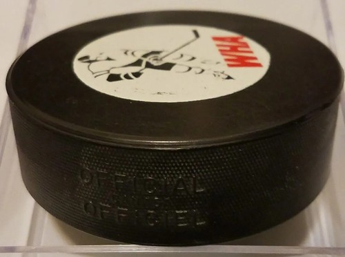 1972-75 VINTAGE WHA CHICAGO COUGARS OFFIZIELLES SPIEL PUCK GESTEMPELT HERGESTELLT IN KANADA - Bild 6 von 9