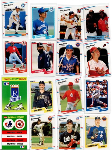 123 tarjetas coleccionables de béisbol Fleer 1986 1990 1991 1992 nuevas sin duplicados - Imagen 5 de 8