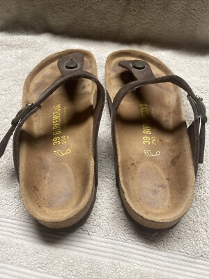 Birkenstock Gizeh Birko-Flor Sandals - Regular Unisex Men's Women's - Brown 39
