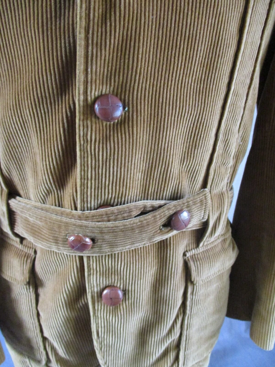 Corduroy top belted jacket