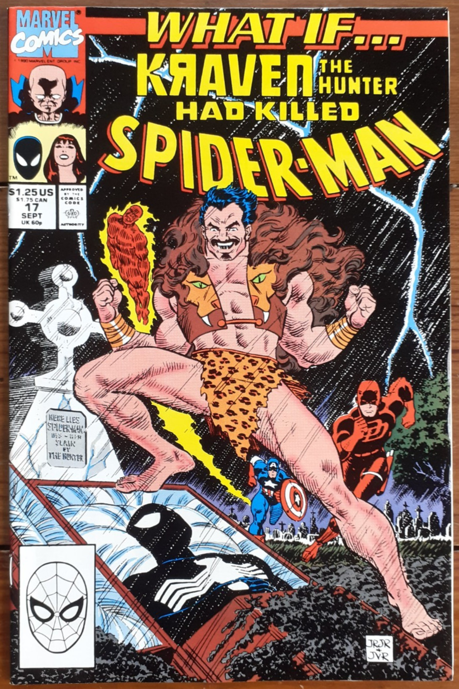 WHAT IF...?, KRAVEN THE HUNTER/SPIDER-MAN, MARVEL COMICS, SEPTEMBER 1990, VF