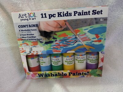 ART 101 11pc washable kids paint set